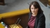 Голова НАЗК Наталія Корчак під час виступу у Верховній Раді. 5 квітня 2017 року