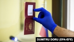 Орусиянын паспорту. Иллюстрация сүрөт.
