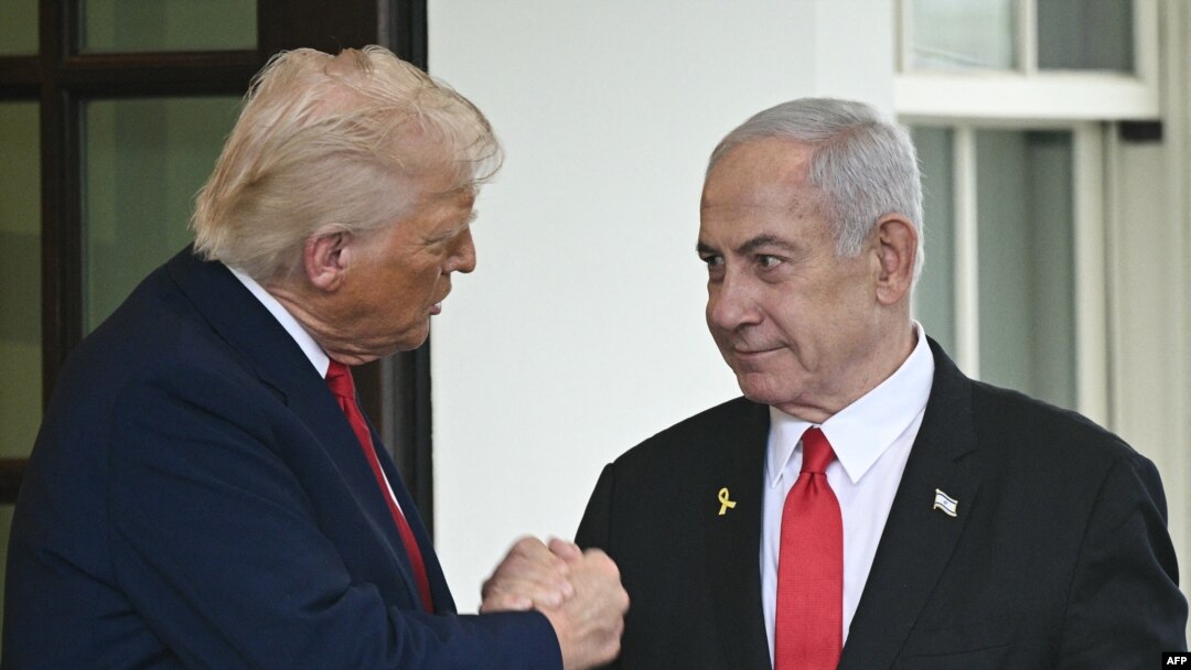 Predsjednik SAD-a Donald Trump i izraelski premijer Benjamin Netanyahu u Washingtonu, 7. april