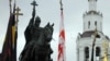 The controversial monument to Ivan the Terrible in the city of Oryol (file photo)