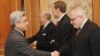 Armenia -- President Serzh Sarkisian meets with the visiting co-chairs of the OSCE Minsk Group, 9Feb2011.