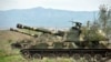 Nagorno-Karabakh -- Mobile artillery units of the self-defence army of Nagorno-Karabakh hold a position outside the town of Hadrut, April 5, 2016