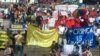 Протест у столиці Фінляндії за день до зустрічі в Гельсінкі президента США Дональда Трампа і президента Росії Володимира Путіна, 15 липня 2018 року