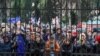 Стотици грузински граждани се събраха на протест с искания за европейско бъдеще на страната си и в неделя.
