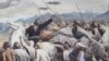 “1916-жылдагы Борбор Азиядагы көтөрүлүш: согуш жана ыңкылаптар заманында кулаган империя” (The Central Asian revolt of 1916. A Collapsing Empire in the Age of War and Revolution) аталган китептин иллюстрациясы.