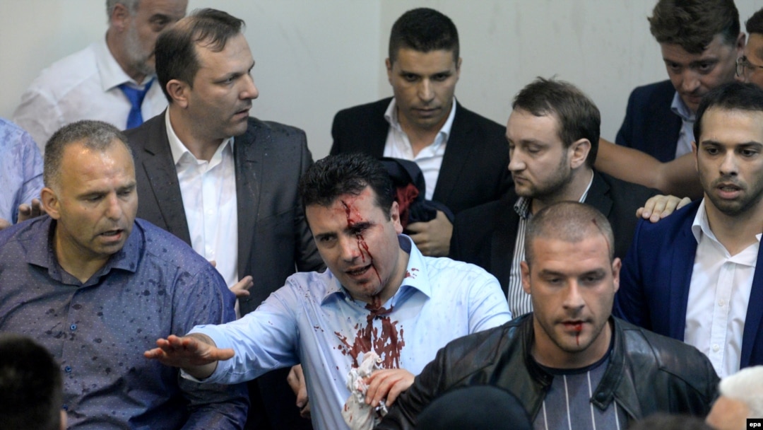 U nasilju u Sobranju tada je povređen sadšanji premijer Zoran Zaev