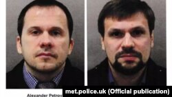 Фотографии подозреваемых в атаке на Скрипалей, распространенные властями Британии.