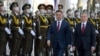 President of Kyrgyzstan Sadyr Japarov and President of Uzbekistan Shavkat Mirziyoyev, Tashkent, March 11, 2021