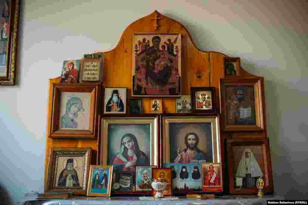 Хоспистегі православ ғибадат орны. 