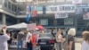 Protest studenata u blokadi ispred RTS-a, Beograd 22. april 2025.