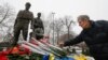 Біля пам’ятника українським «афганцям» у Києві, фото 15 лютого 2018 року
