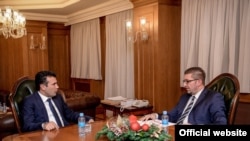 Архива: Средба на премиоерот Зоран Заев со претседателот на ВМРО-ДПМНЕ, Христијан Мицкоски во Владата.