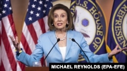 USA – The speaker of the House of Representatives, Nancy Pelosi, holds a news conference on Capitol Hill in Washington, May 19, 2022.