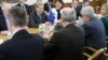 Еврокомесарот за преговори Јоханес Хан и европратениците Иво Вајгл, Едвард Кукан и Кнут Флекенштајн во посета на Македонија 